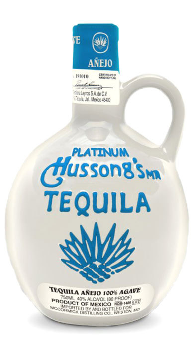 Bottle of Hussong Platinum Añejo