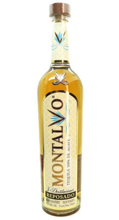Bottle of Montalvo Tequila Reposado