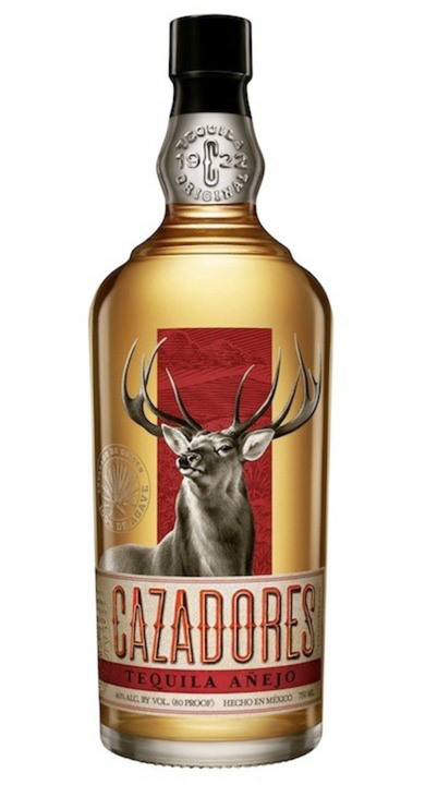 Bottle of Cazadores Tequila Añejo