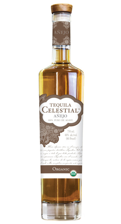 Bottle of Tequila Celestial Organic Añejo