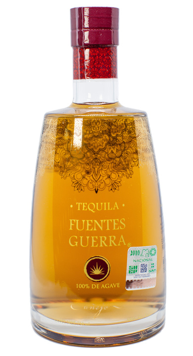 Bottle of Fuentes Guerra Tequila Añejo