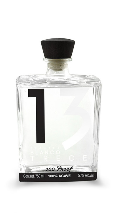 Bottle of Tequila Blanco 13 100 Proof