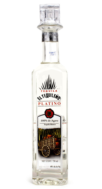 Bottle of El Tequileño Platino (Square Bottle)