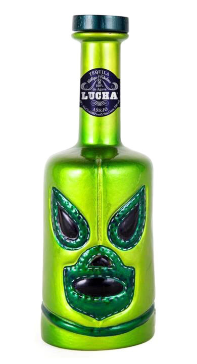 Bottle of Lucha Tequila Añejo