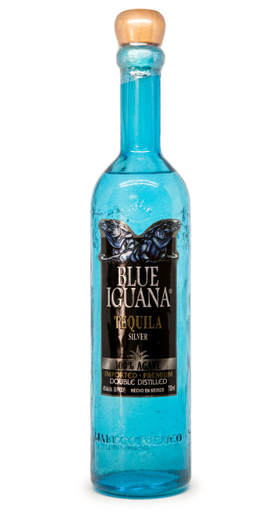 Bottle of Blue Iguana Tequila Silver
