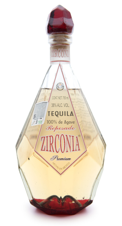 Bottle of Tequila Zirconia Premium Reposado