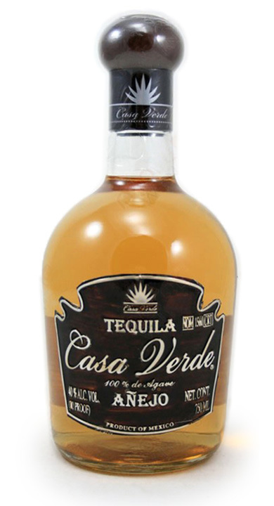 Bottle of Casa Verde Tequila Añejo