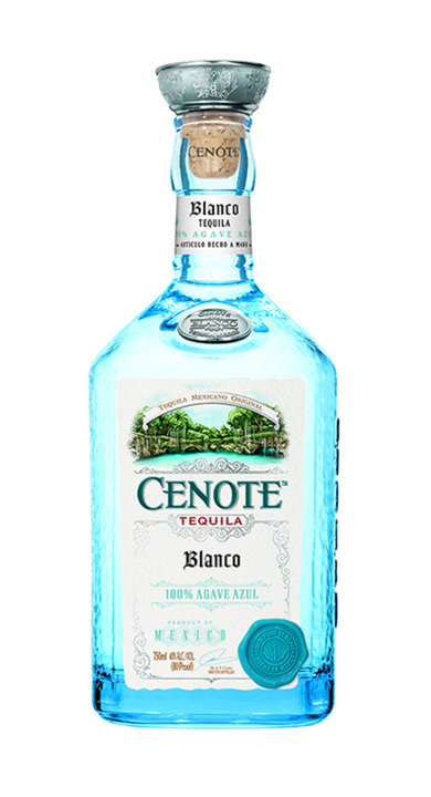 Bottle of Cenote Tequila Blanco
