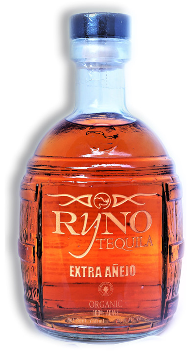 Bottle of Ryno Tequila Extra Añejo
