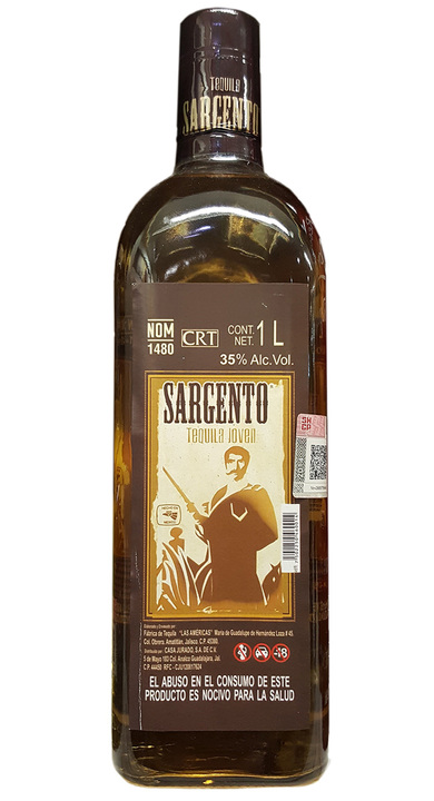 Bottle of Sargento Tequila Joven