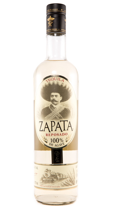 Bottle of Zapata Tequila Reposado