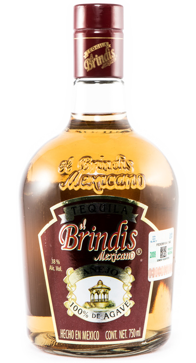 Bottle of El Brindis Mexicano Reposado