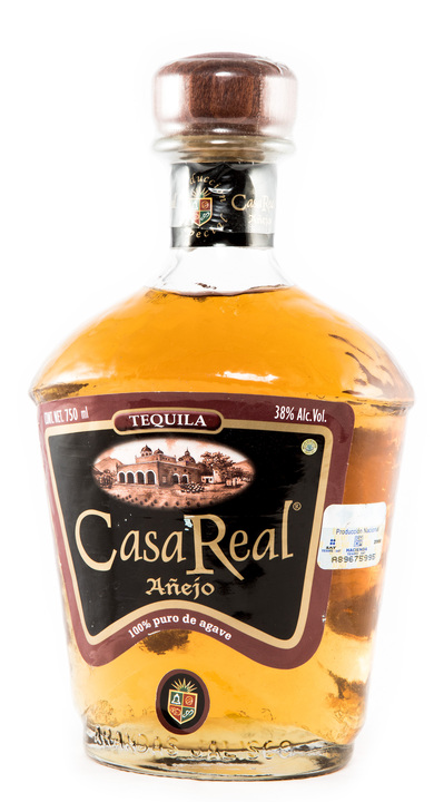 Bottle of Casa Real Añejo