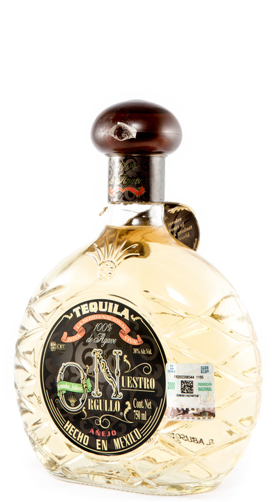 Bottle of Nuestro Orgullo Tequila Añejo