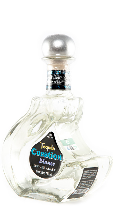 Bottle of Cuestion Tequila Blanco