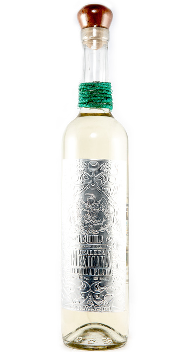 Bottle of Realeza Mexicana Tequila Plata