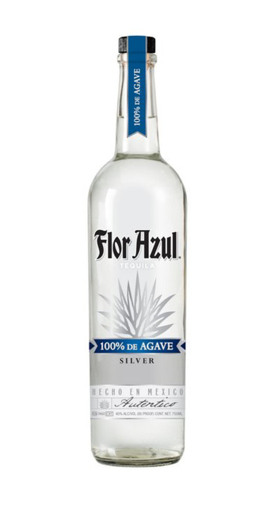 Bottle of Flor Azul Tequila Silver