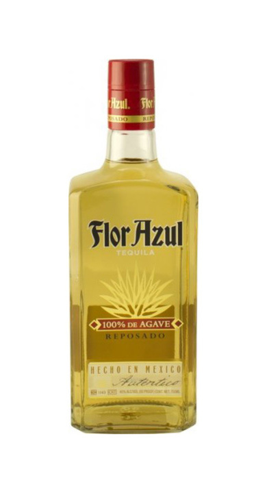 Bottle of Flor Azul Tequila Reposado