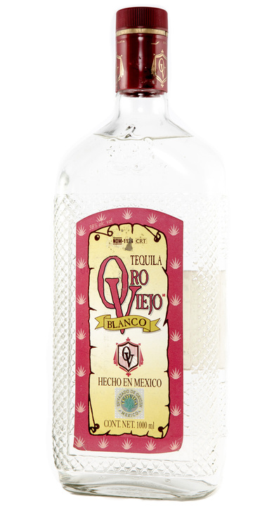 Bottle of Oro Viejo Tequila Blanco