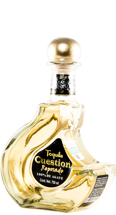 Bottle of Cuestion Tequila Reposado