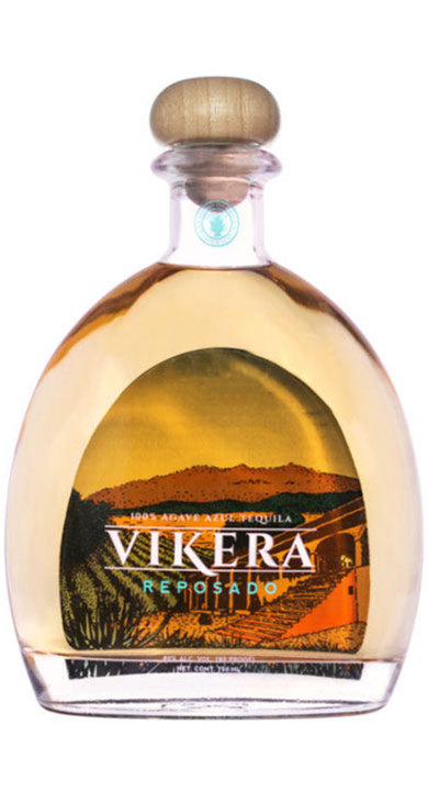 Bottle of Vikera Tequila Reposado