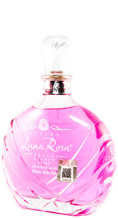 Bottle of Ultima Luna Rosa Tequila Blanco Rosas