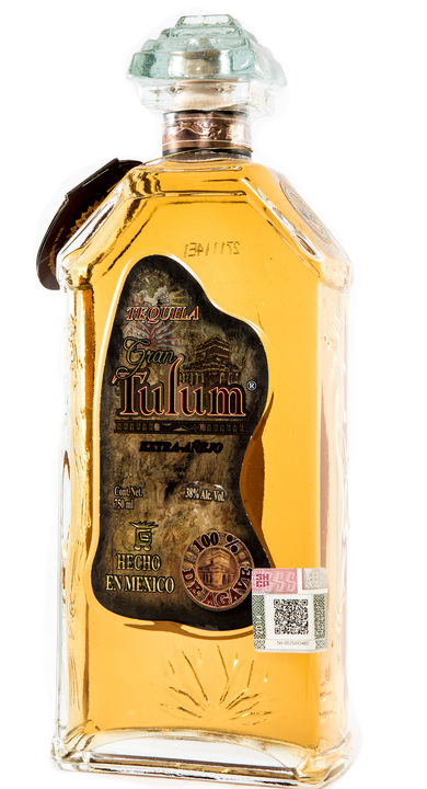 Bottle of Gran Tulum Tequila Extra Añejo