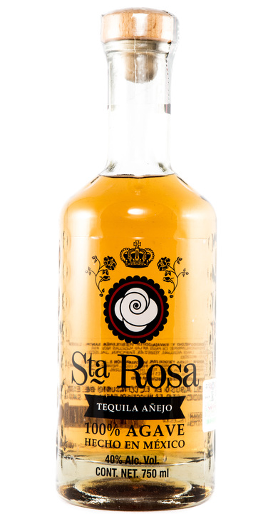 Bottle of Tequila Santa Rosa Añejo