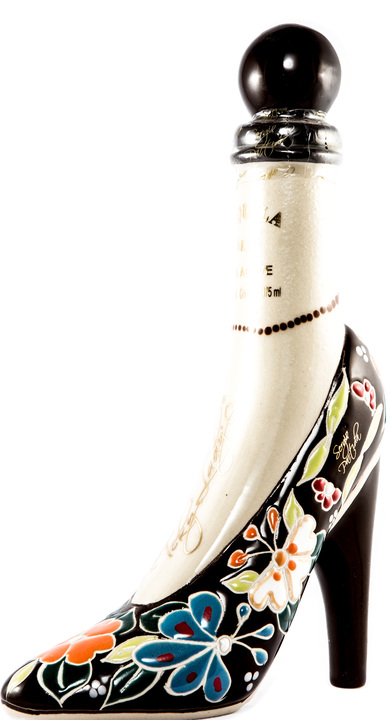 Bottle of Teky Lady's 100% Agave Anejo (High Heel Bottle)