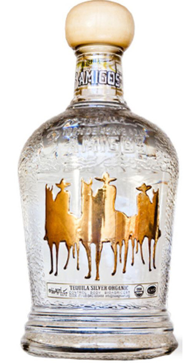 Bottle of 3 Amigos Organic Blanco