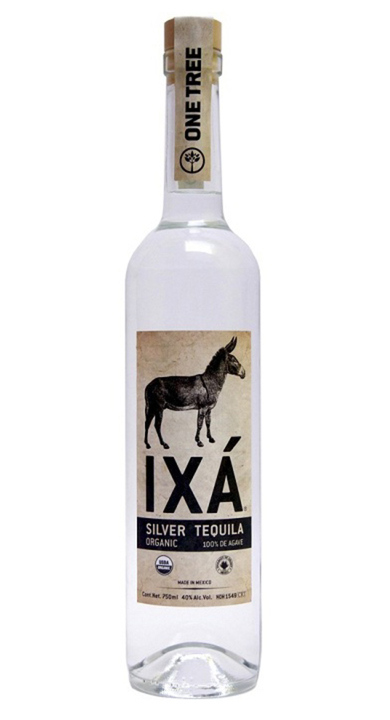 Bottle of IXA Tequila Silver