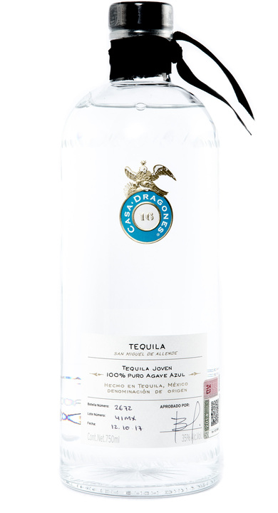 Bottle of Casa Dragones Sipping Tequila