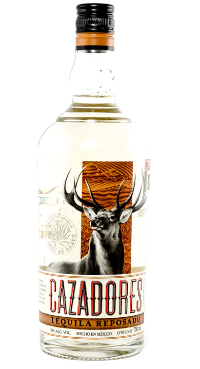 Bottle of Cazadores Tequila Reposado