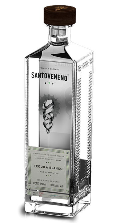 Bottle of SantoVeneno Tequila Blanco