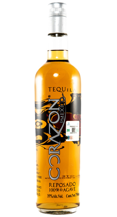 Bottle of Corazon de Mexico Reposado Tequila