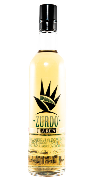 Bottle of Zurdo Tequila Reposado