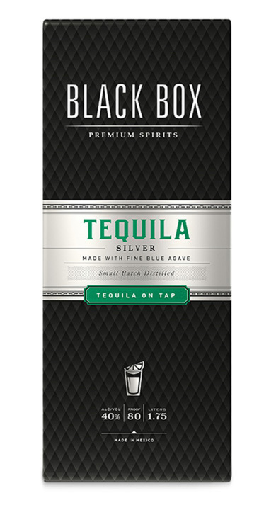 Bottle of Black Box Tequila Silver