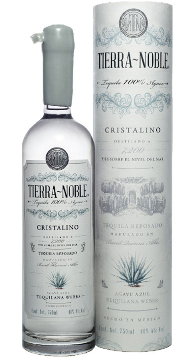 Bottle of Tierra Noble Tequila Cristalino