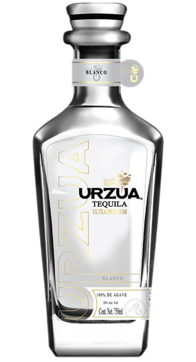 Bottle of Urzua Tequila Blanco