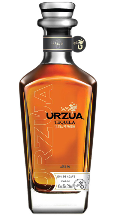 Bottle of Urzua Tequila Añejo