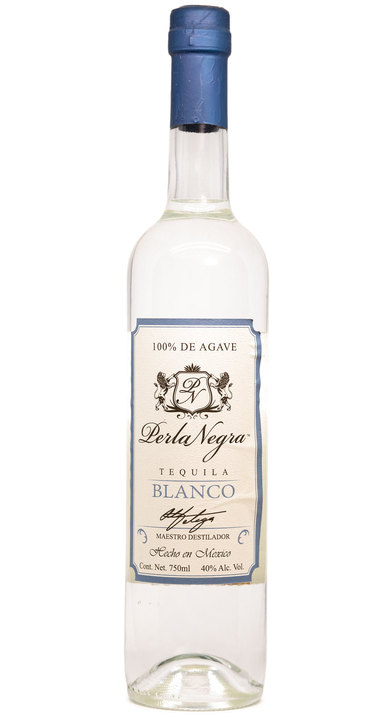 Bottle of Perla Negra Tequila Blanco