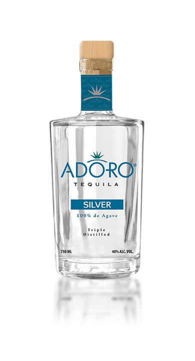 Bottle of Adoro Tequila Silver