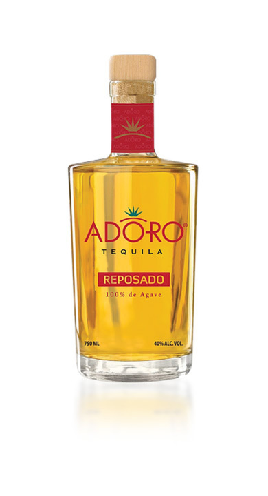 Bottle of Adoro Tequila Reposado