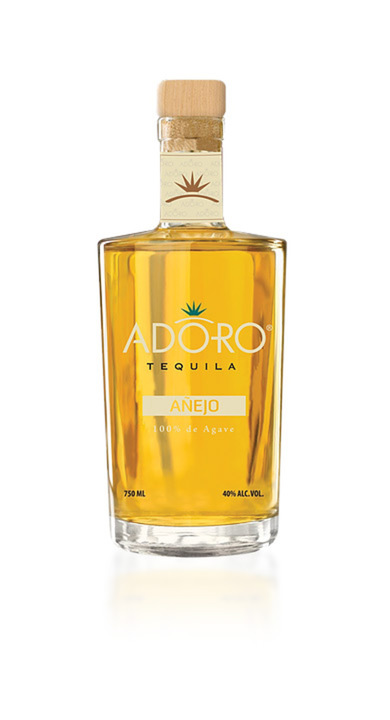 Bottle of Adoro Tequila Añejo