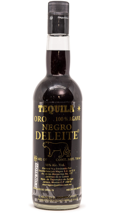 Bottle of Tequila Negro Deleite Oro
