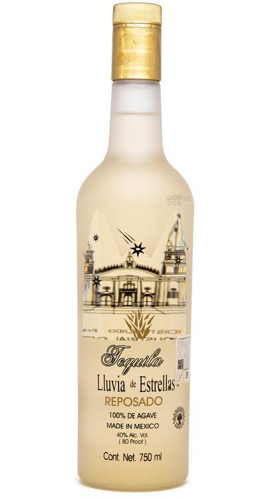 Bottle of Tequila Lluvia de Estrellas Reposado