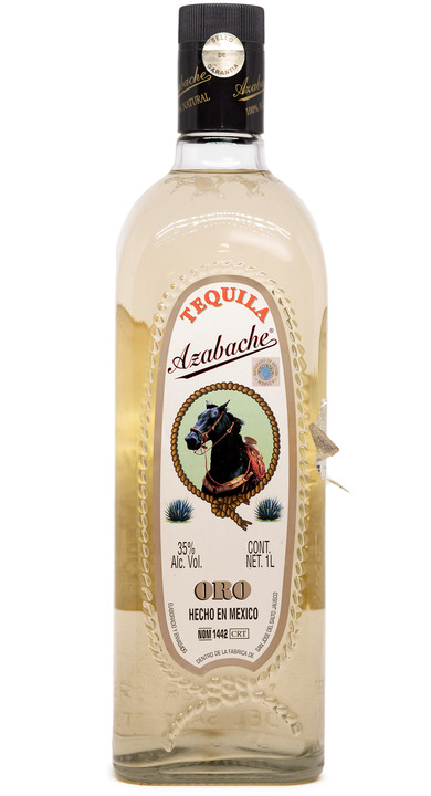 Bottle of Tequila Azabache Oro