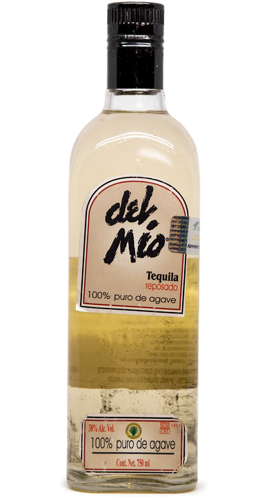 Bottle of Del Mio Tequila Reposado