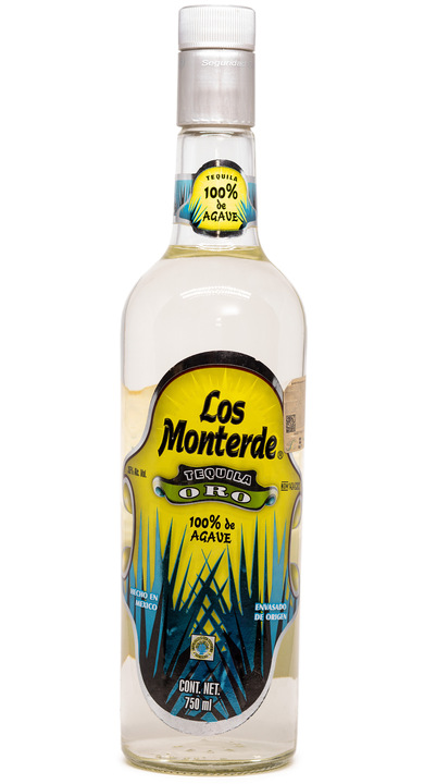 Bottle of Los Monterde Tequila Oro