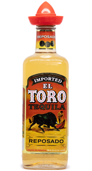 Bottle of El Toro Tequila Reposado